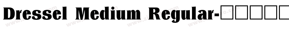 Dressel Medium Regular字体转换